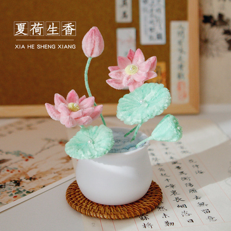 Twisting stick potted flower basket ornaments diy material package