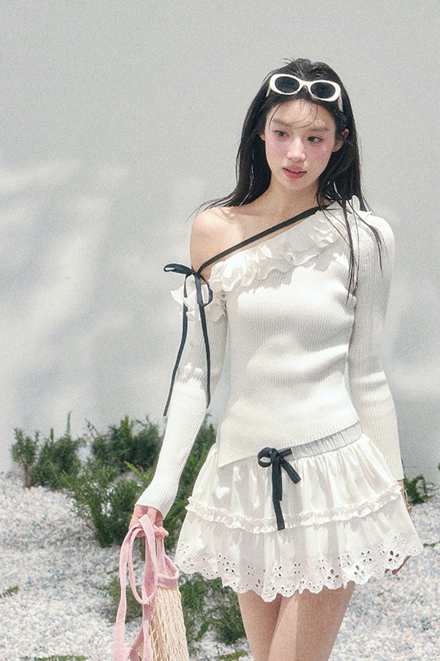 Lace Sweet Tiered Puffy Skirt