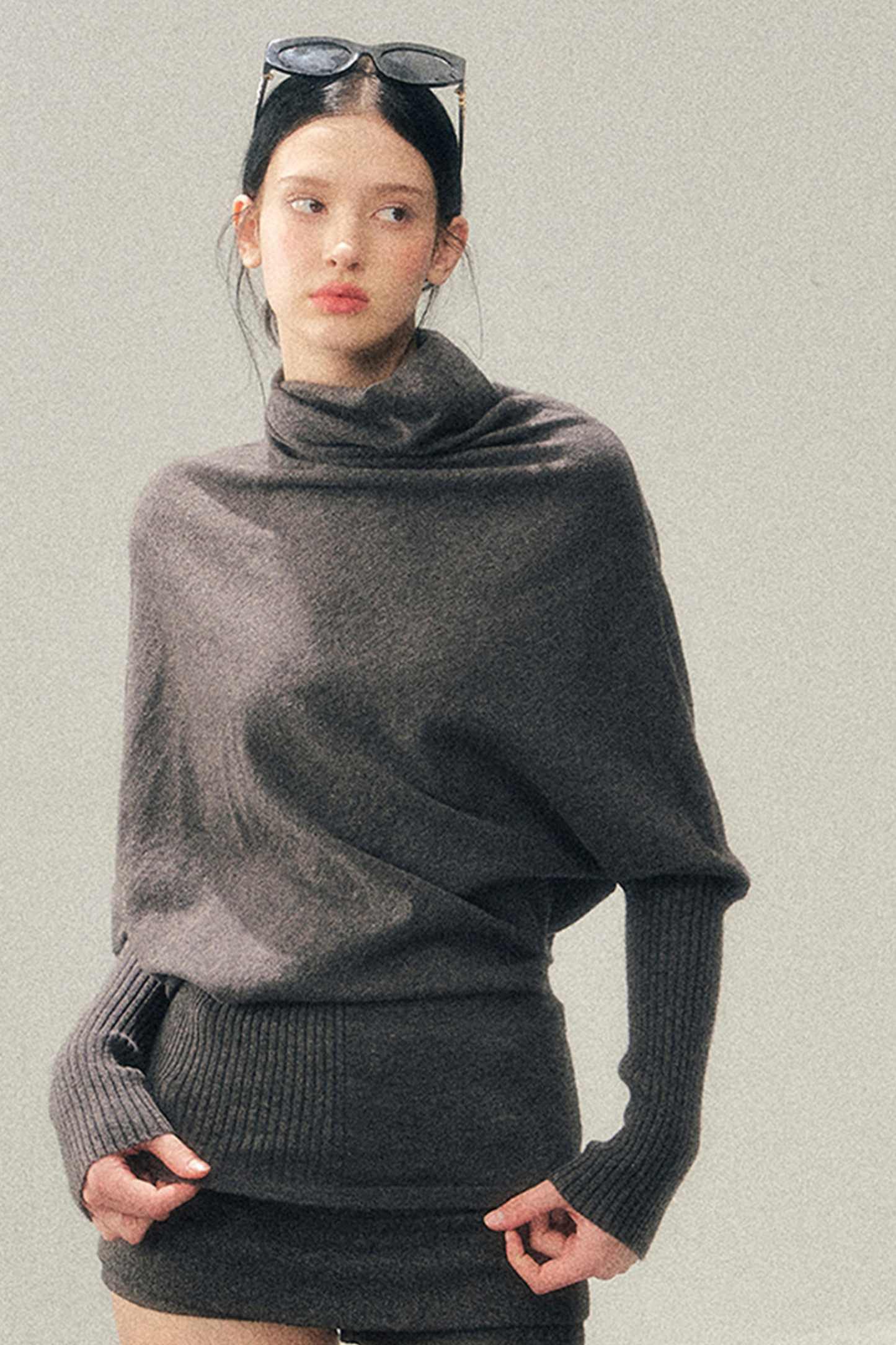 Chic Edgy Knit Sweater