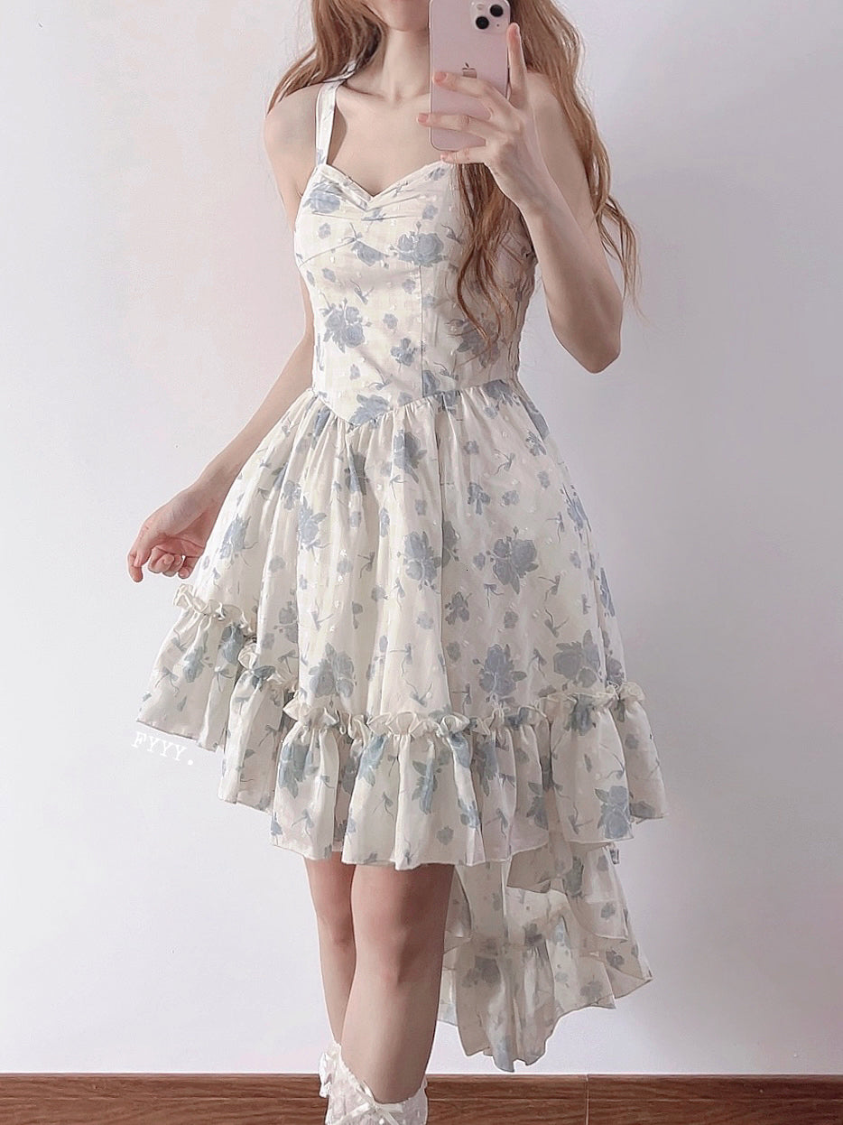 Twilight Rose Bow Floral Dress