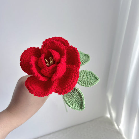handmade cross-border crocheted French roses