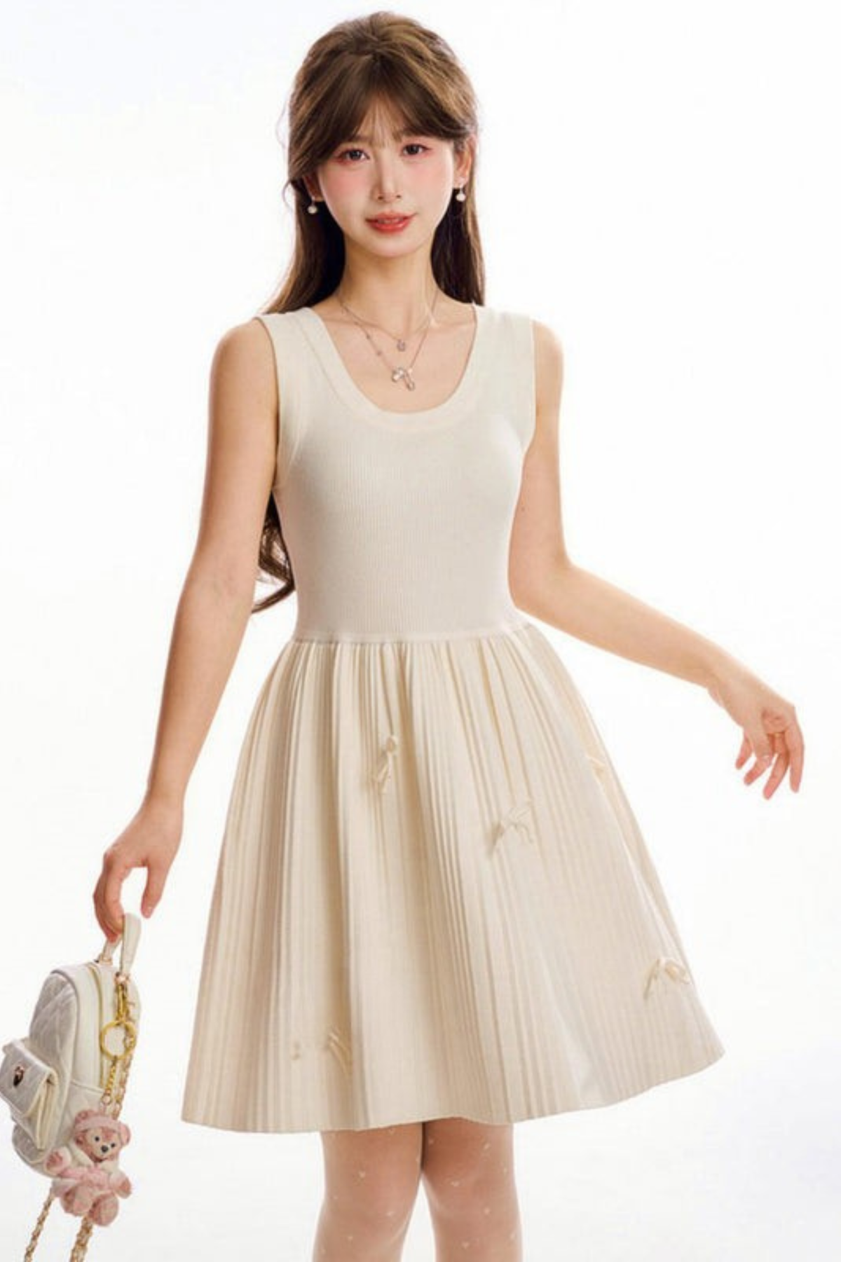 Princess Bow Sleeveless Dress