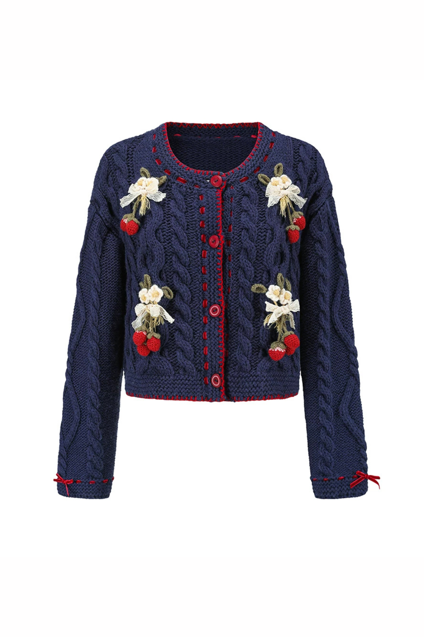 Lace Crochet Retro Cardigan