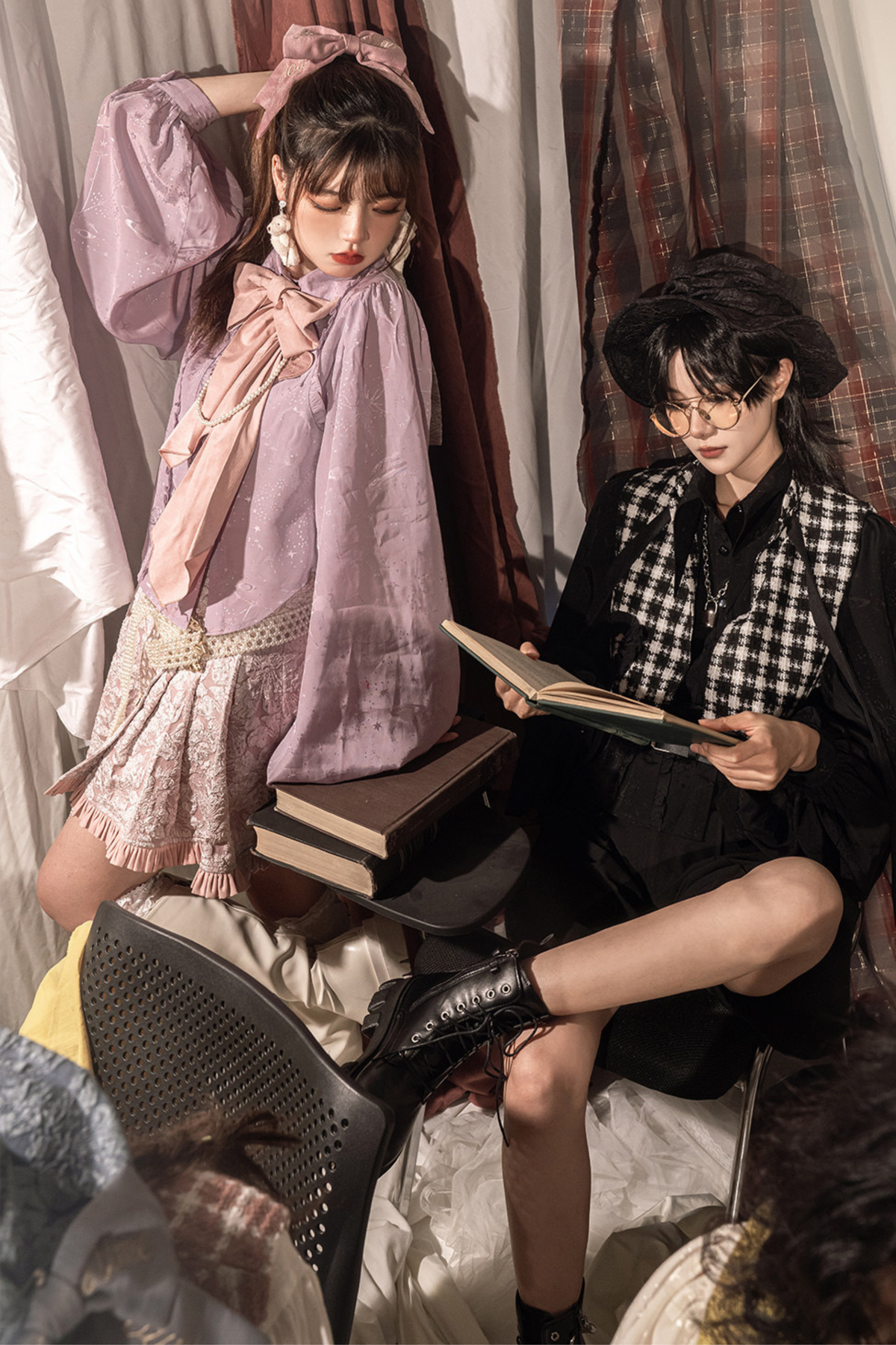 Golden Years Oil Painting Vest + Jacket + Skirt