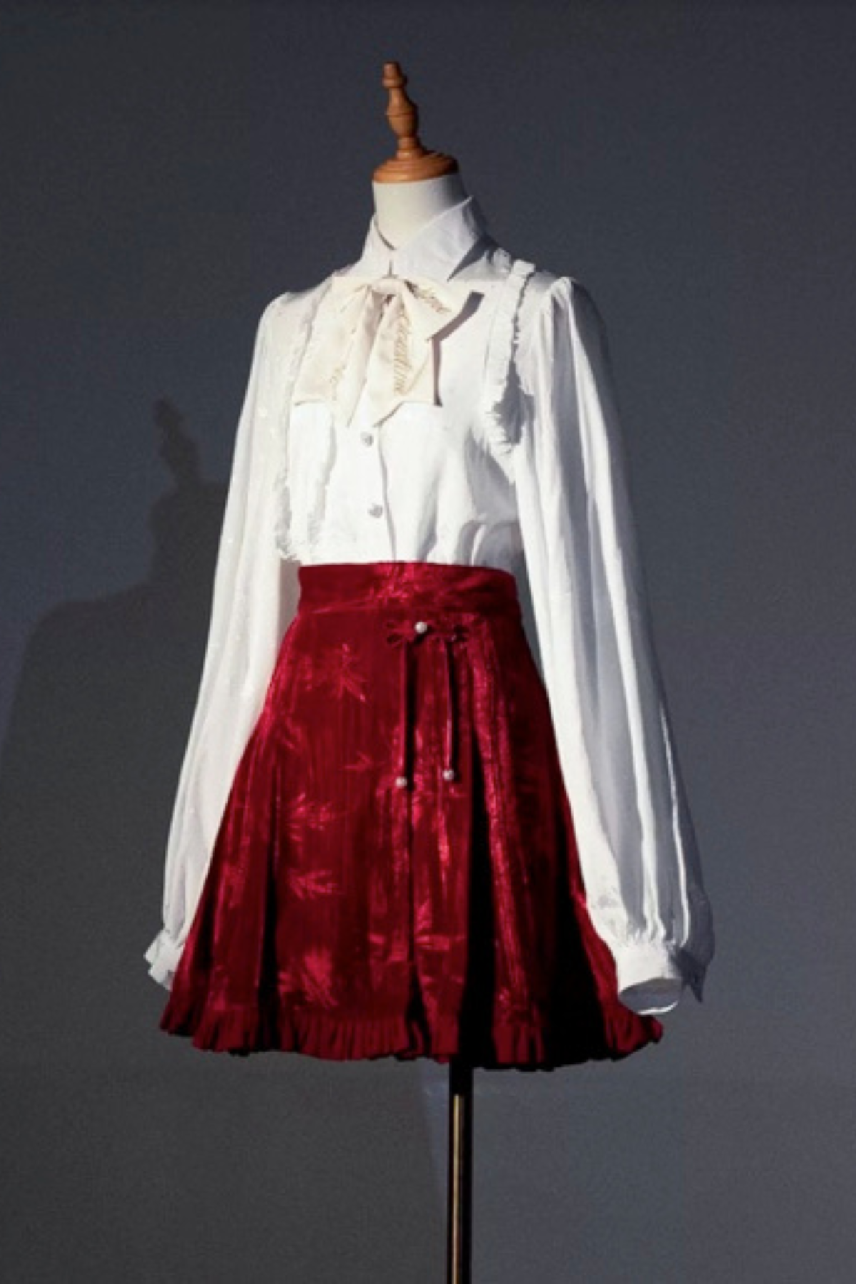 Golden Years Jacquard Dress Red ［Skirt］
