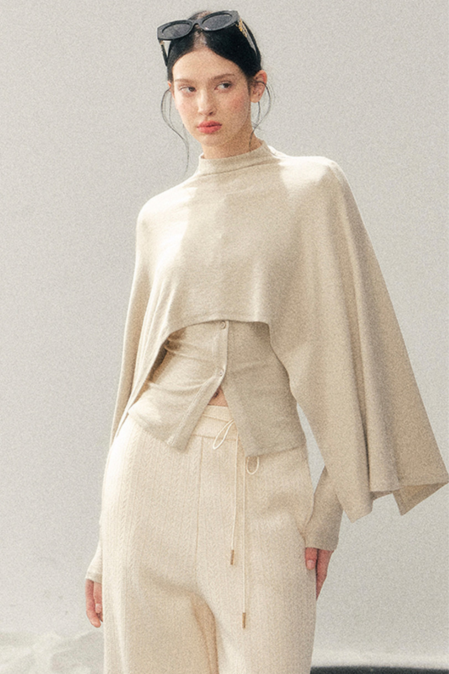 Edgy Tight Shawl + Top