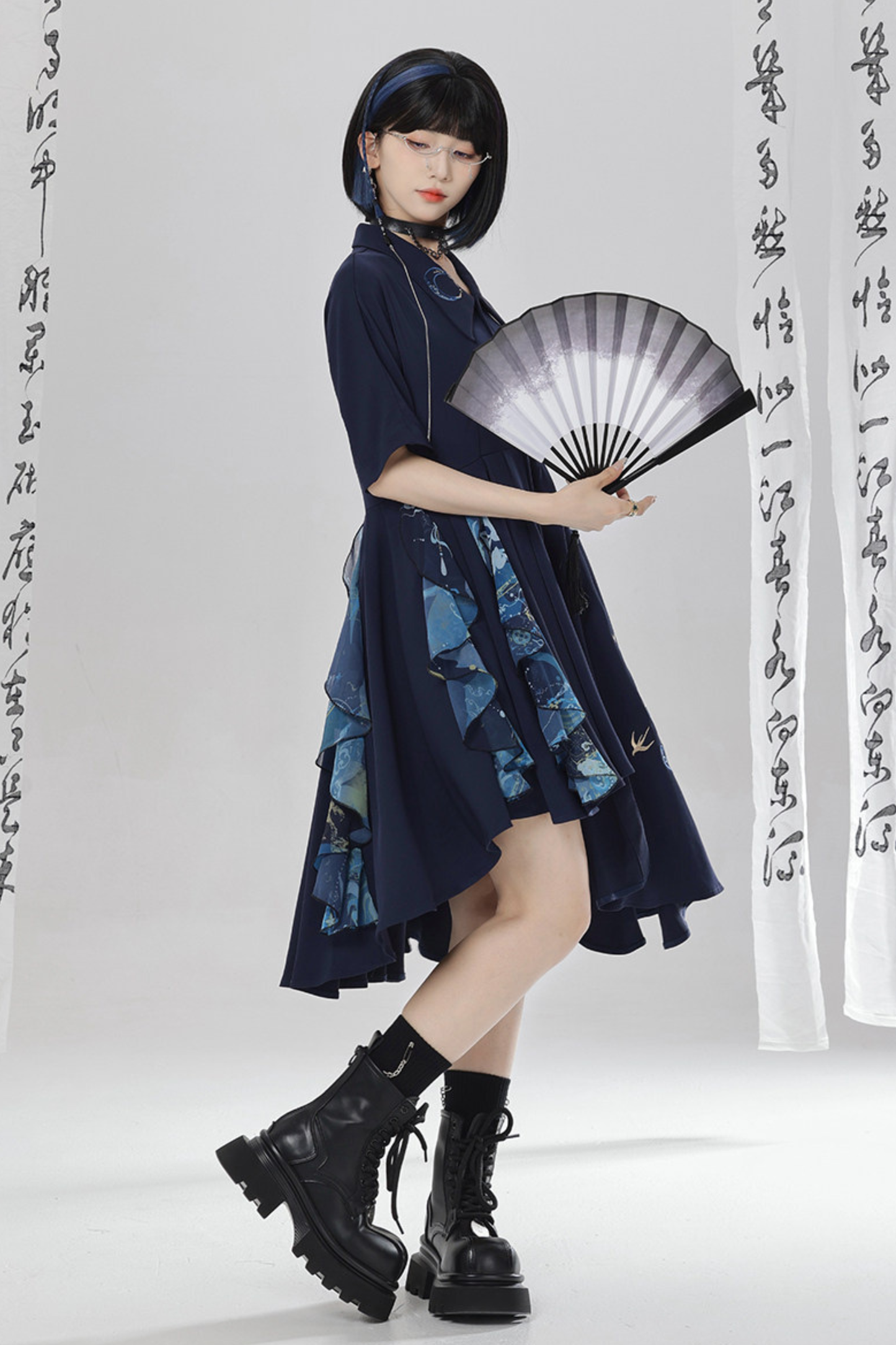 Chinese Embroidery Dress + Belt + Girdle
