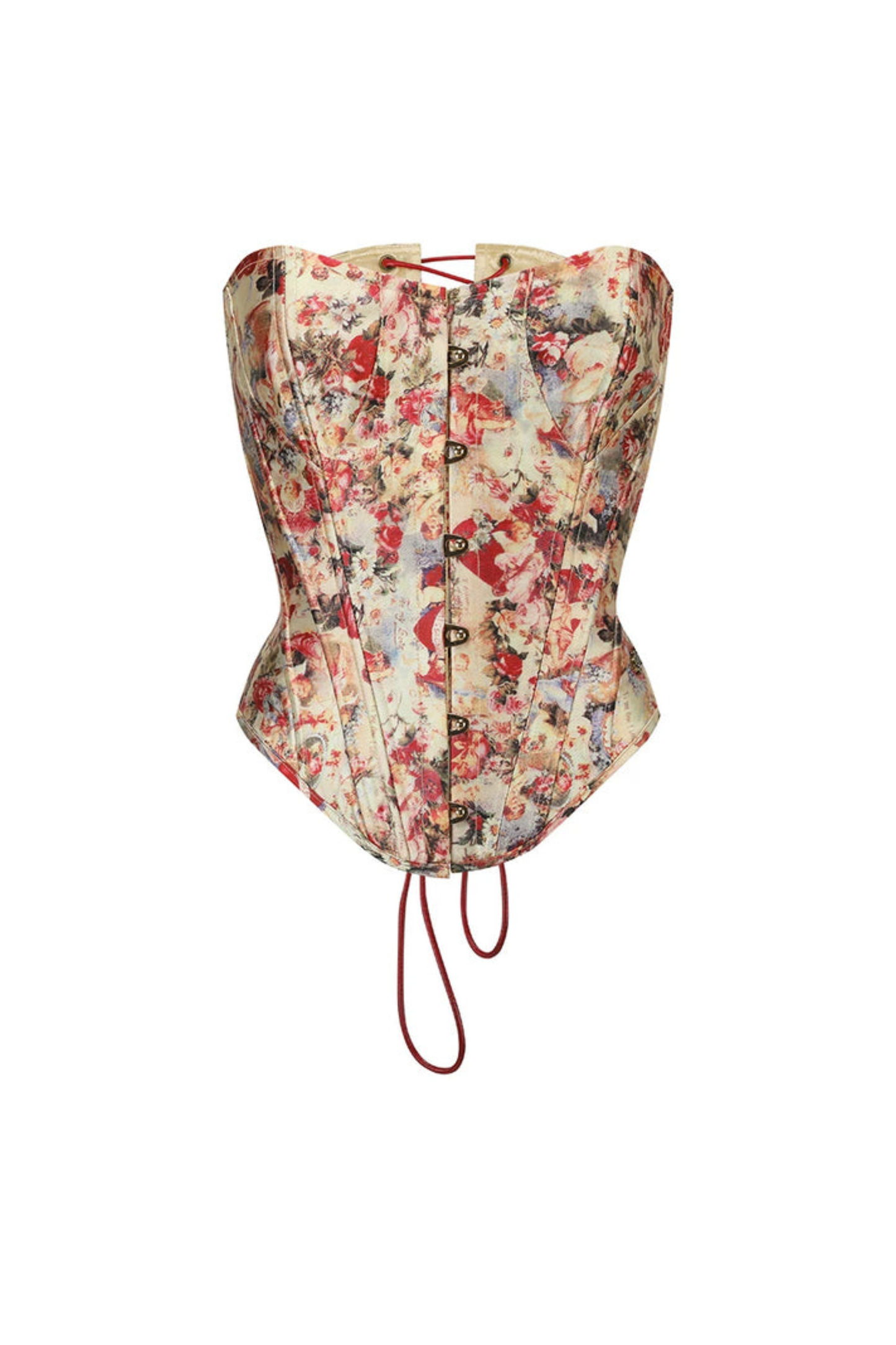 Antique Corset Top + Satin Flare Skirt