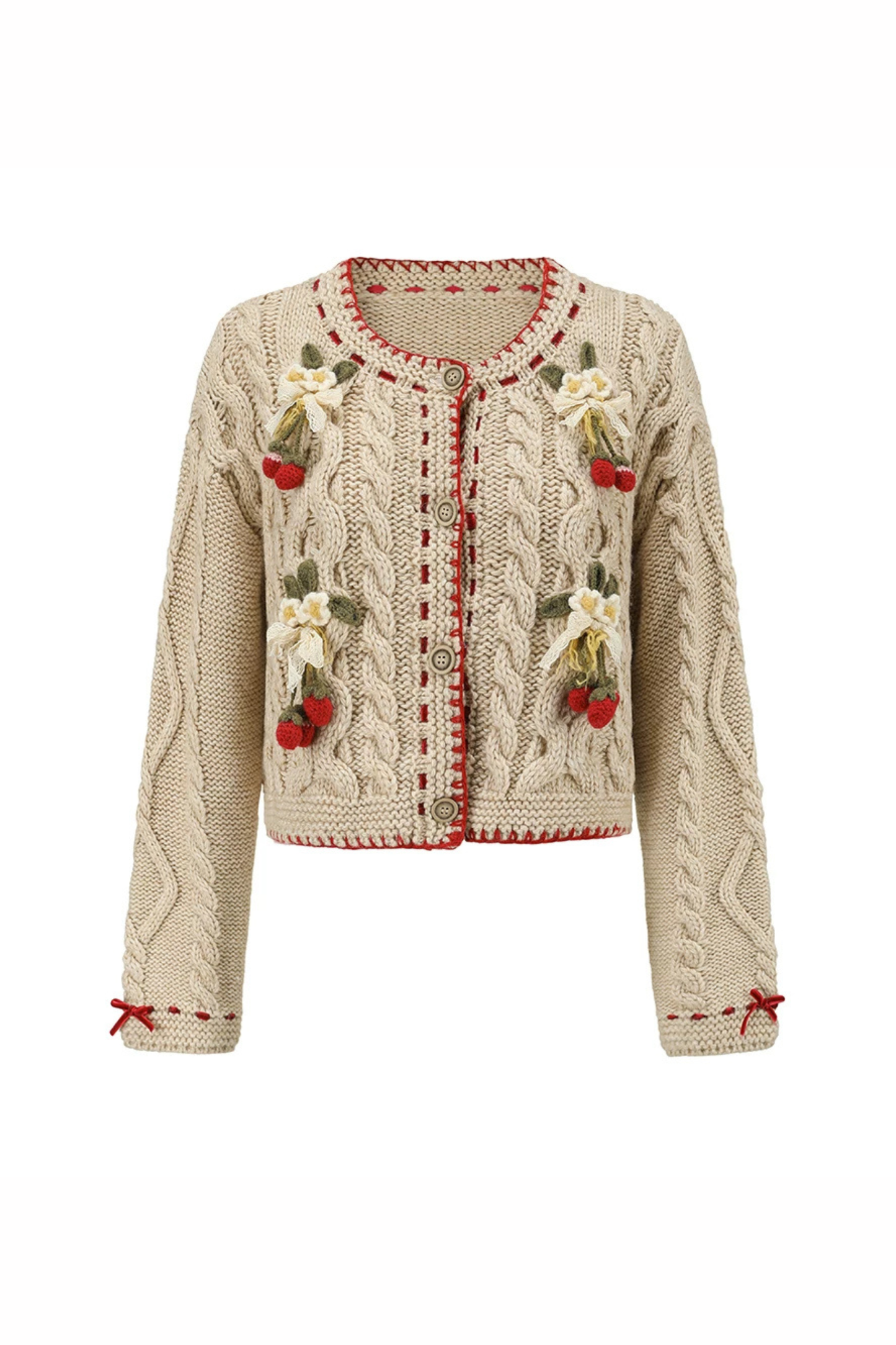 Lace Crochet Retro Cardigan