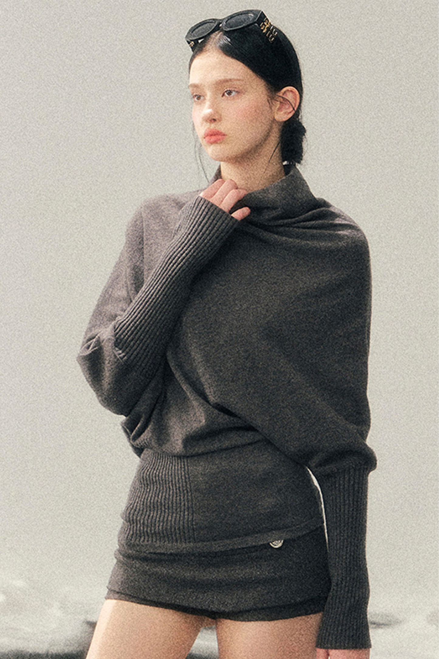 Chic Edgy Knit Sweater