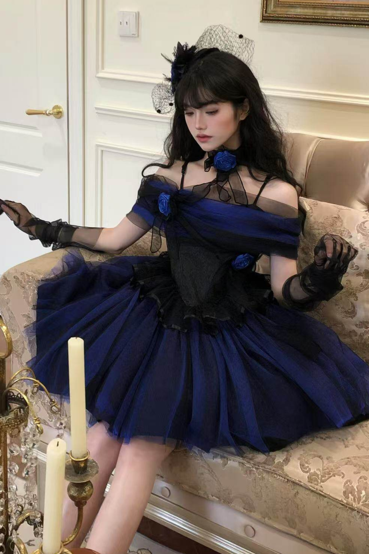 Klein Blue Shimmer Lolita Dress