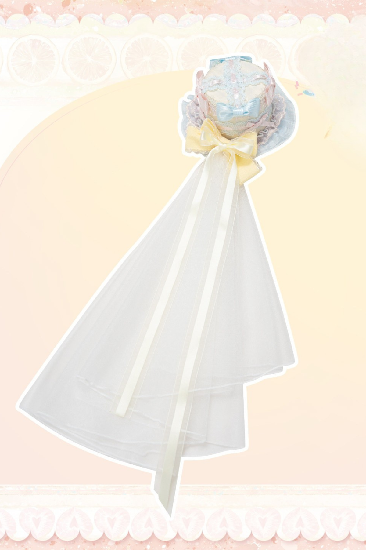 Slice Cake Gorgeous Lolita Dress + Jumper Skirt + Headband + Clip + Hat