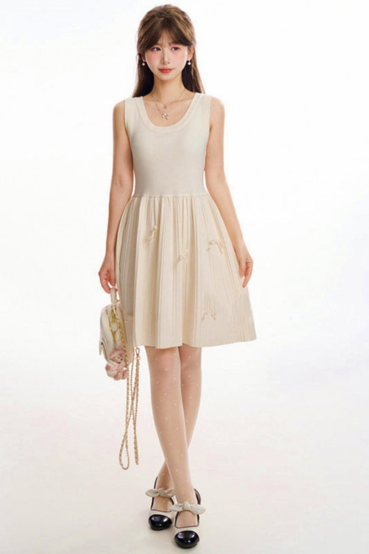 Princess Bow Sleeveless Dress
