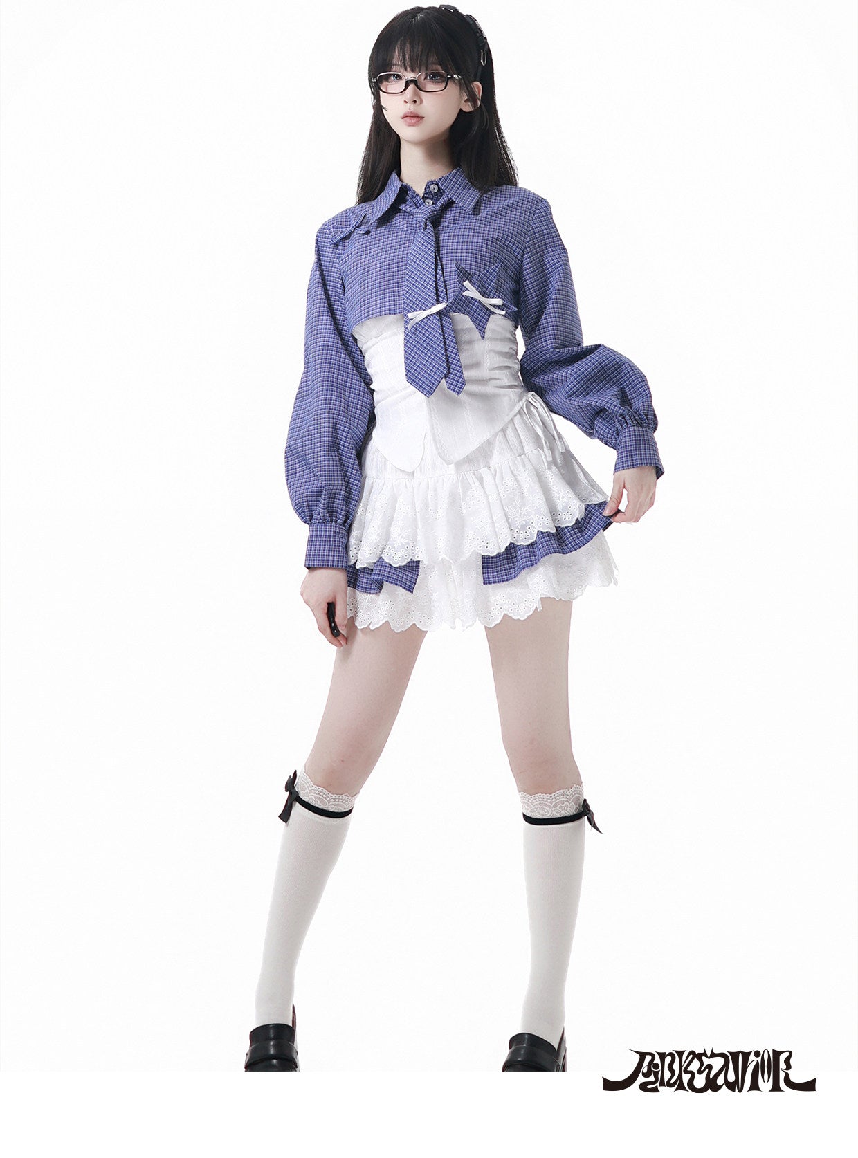 acubi blue plaid coord