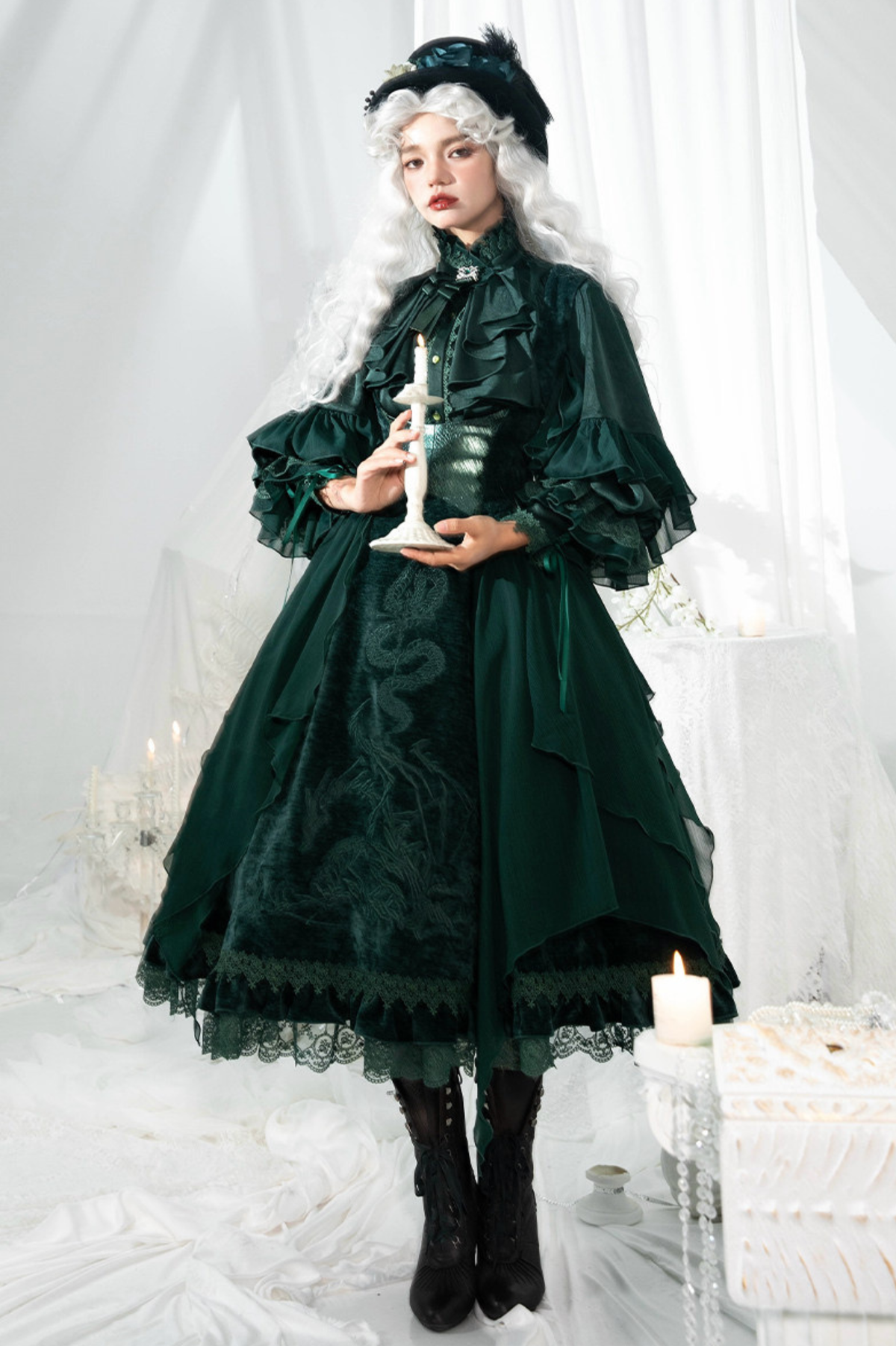 Snake Moon Night Lolita Jumper Skirt