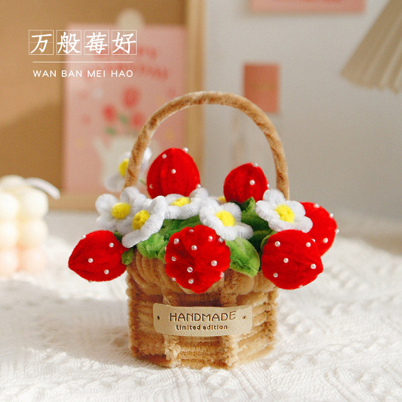 Twisting stick potted flower basket ornaments diy material package