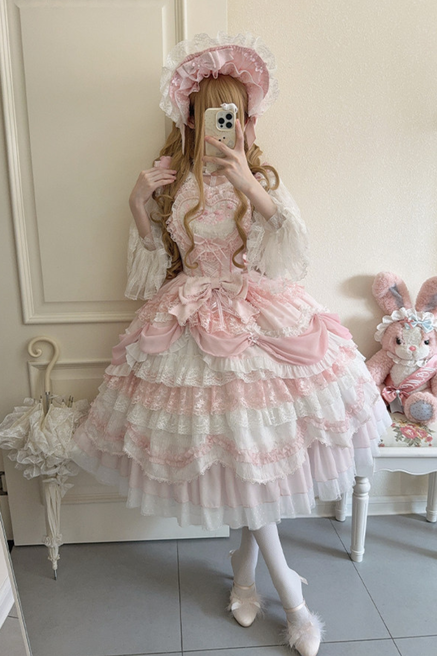 Pink Satin Sweetheart Dress