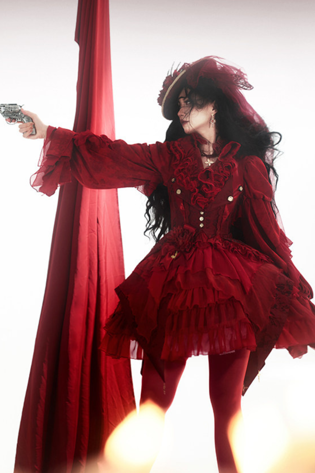Fishbone Bustier Lolita Skirt + Shirt + Vest + Tail + Pants