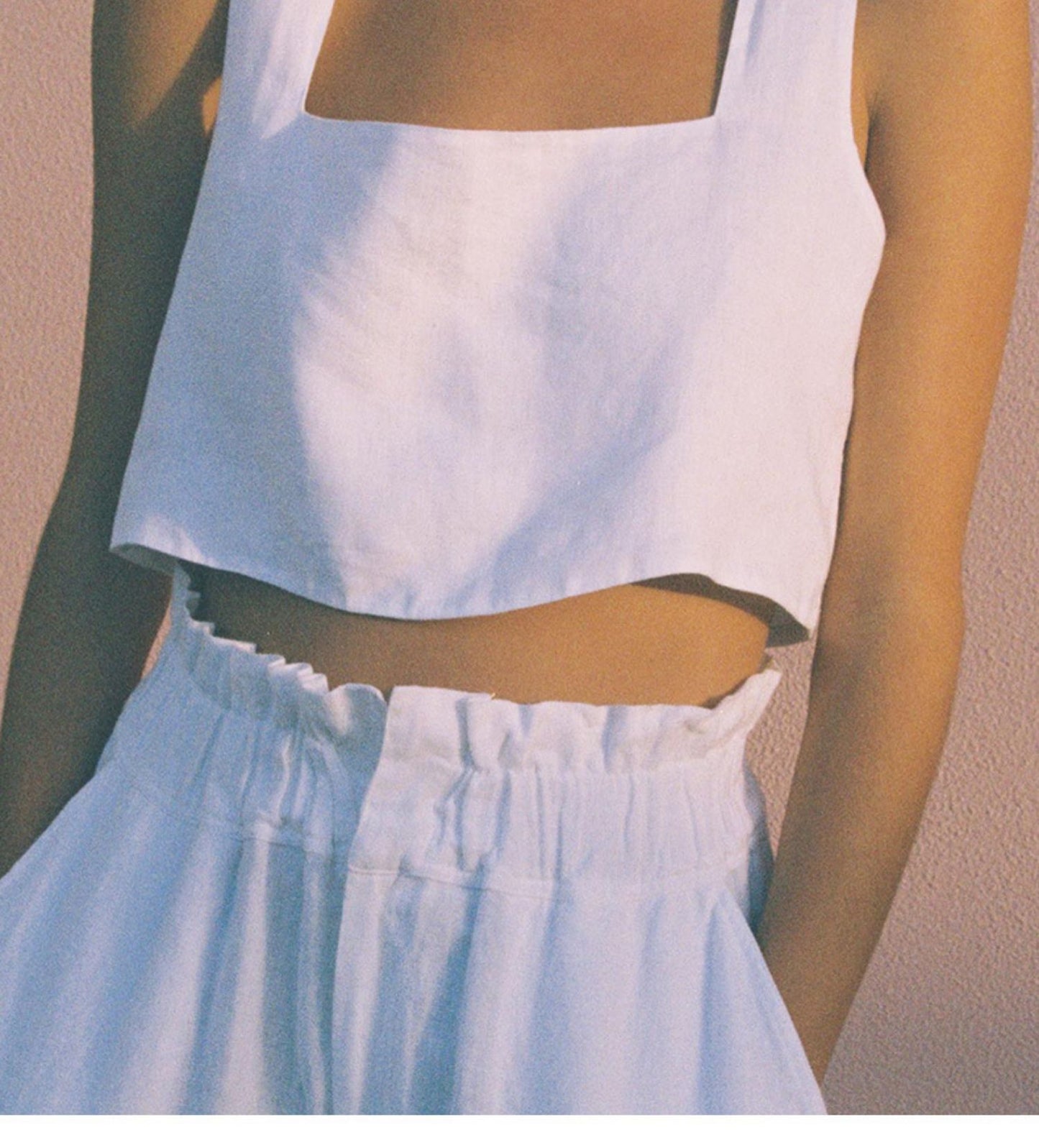 Pure Comfort Linen Crop Top