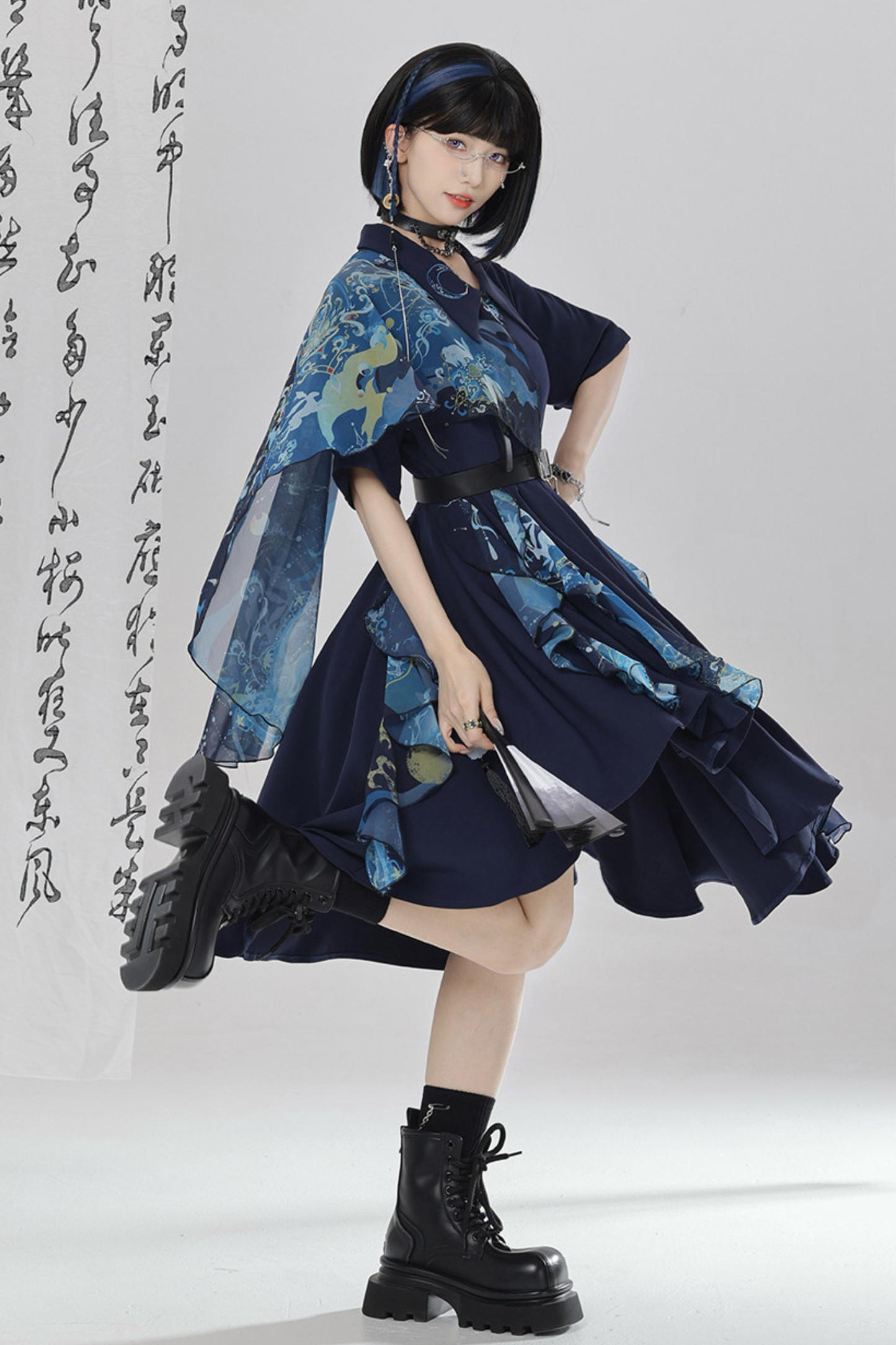 Chinese Embroidery Dress + Belt + Girdle