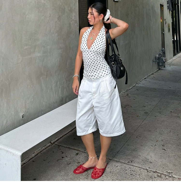 Vintage Polka Dot Tank Top