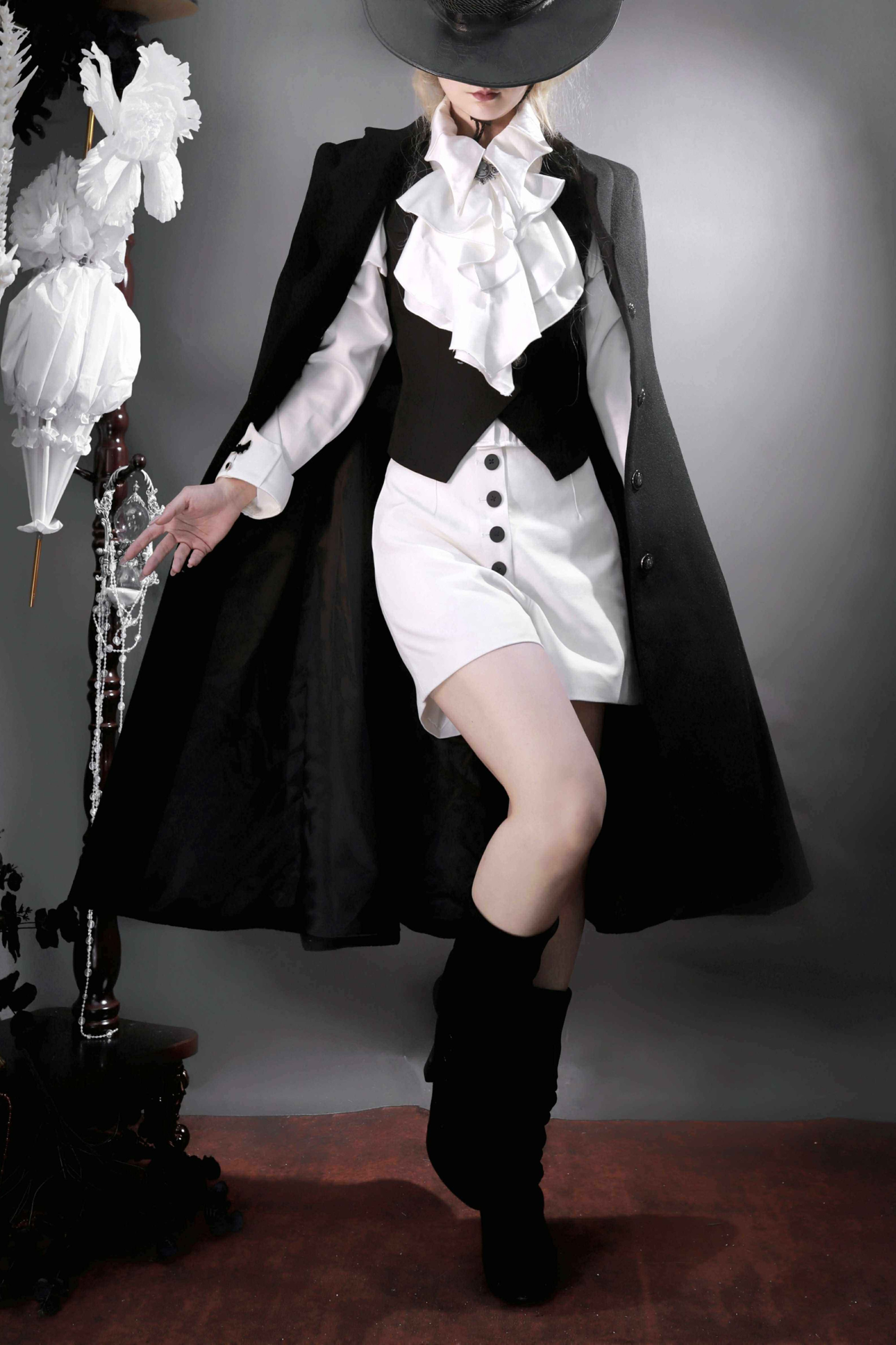 Gothic Wool Coat Suit