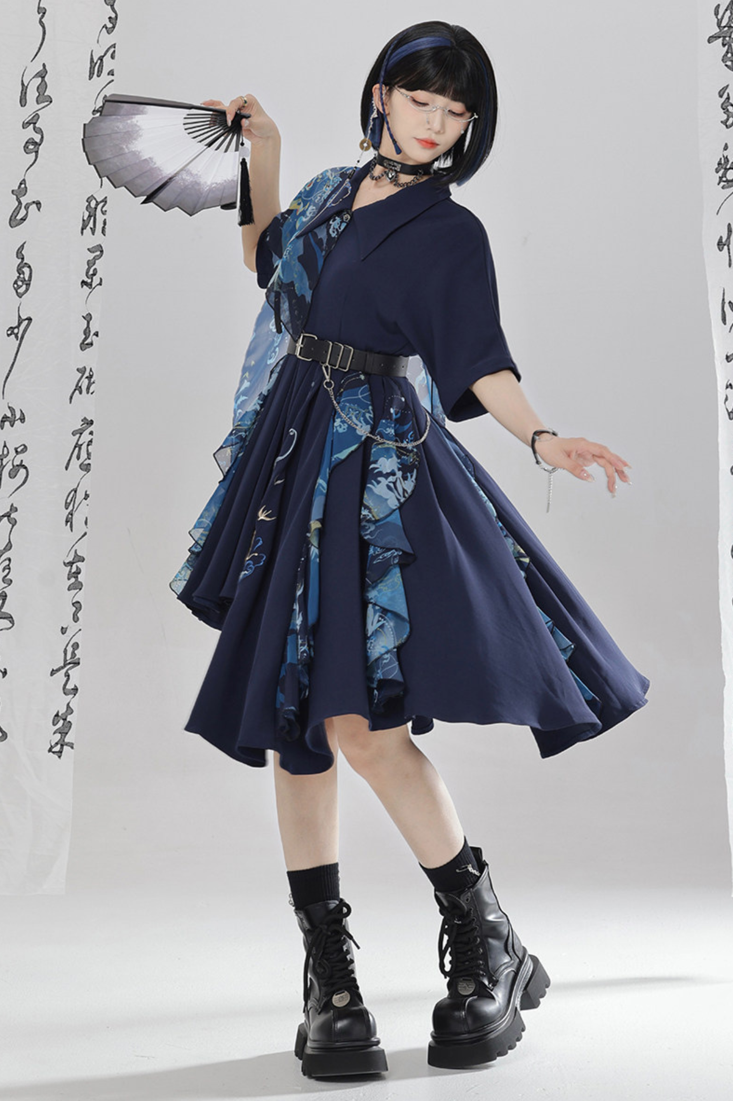Chinese Embroidery Dress + Belt + Girdle
