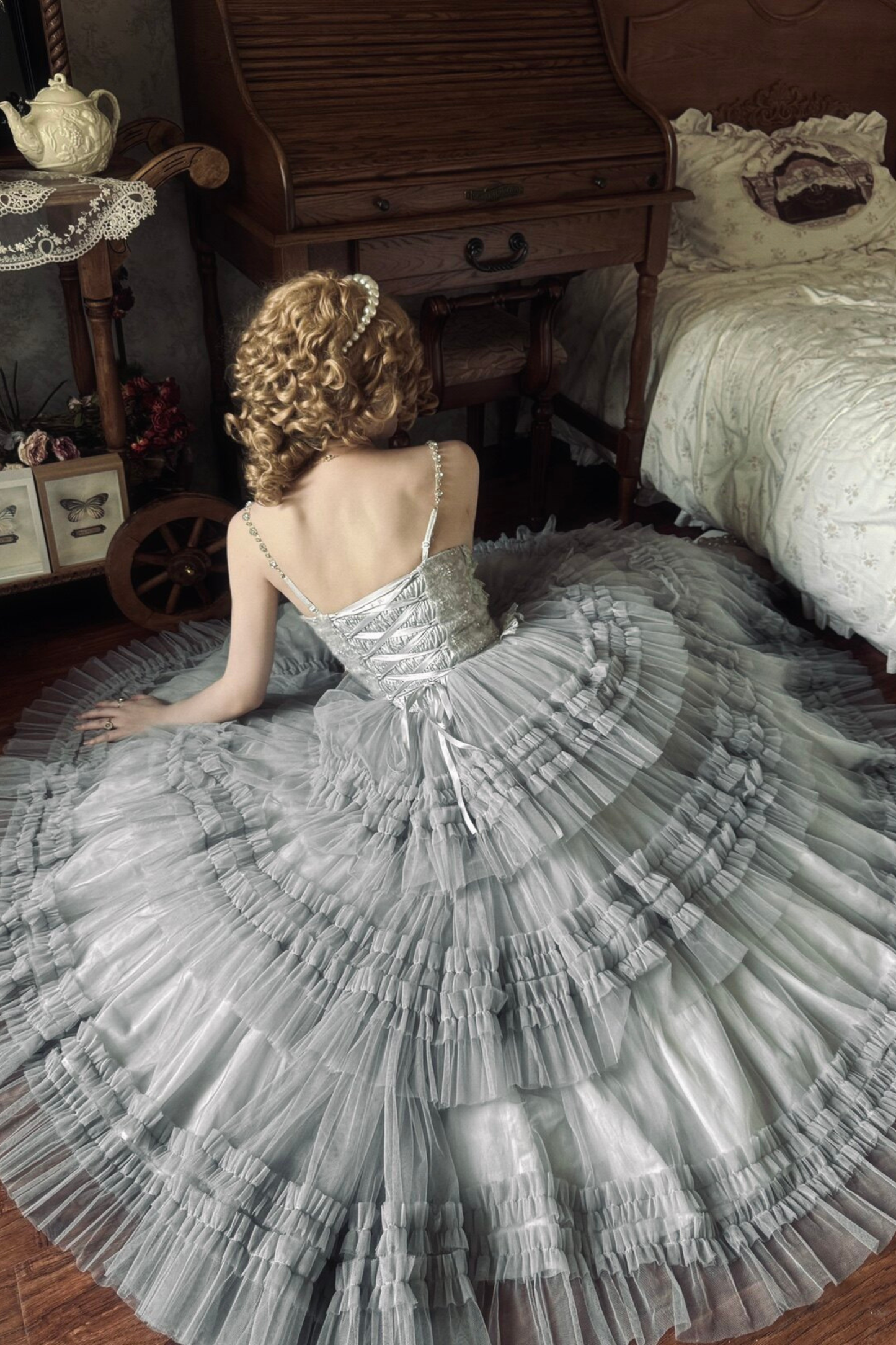 Lace Swan Lolita Camisole Dress