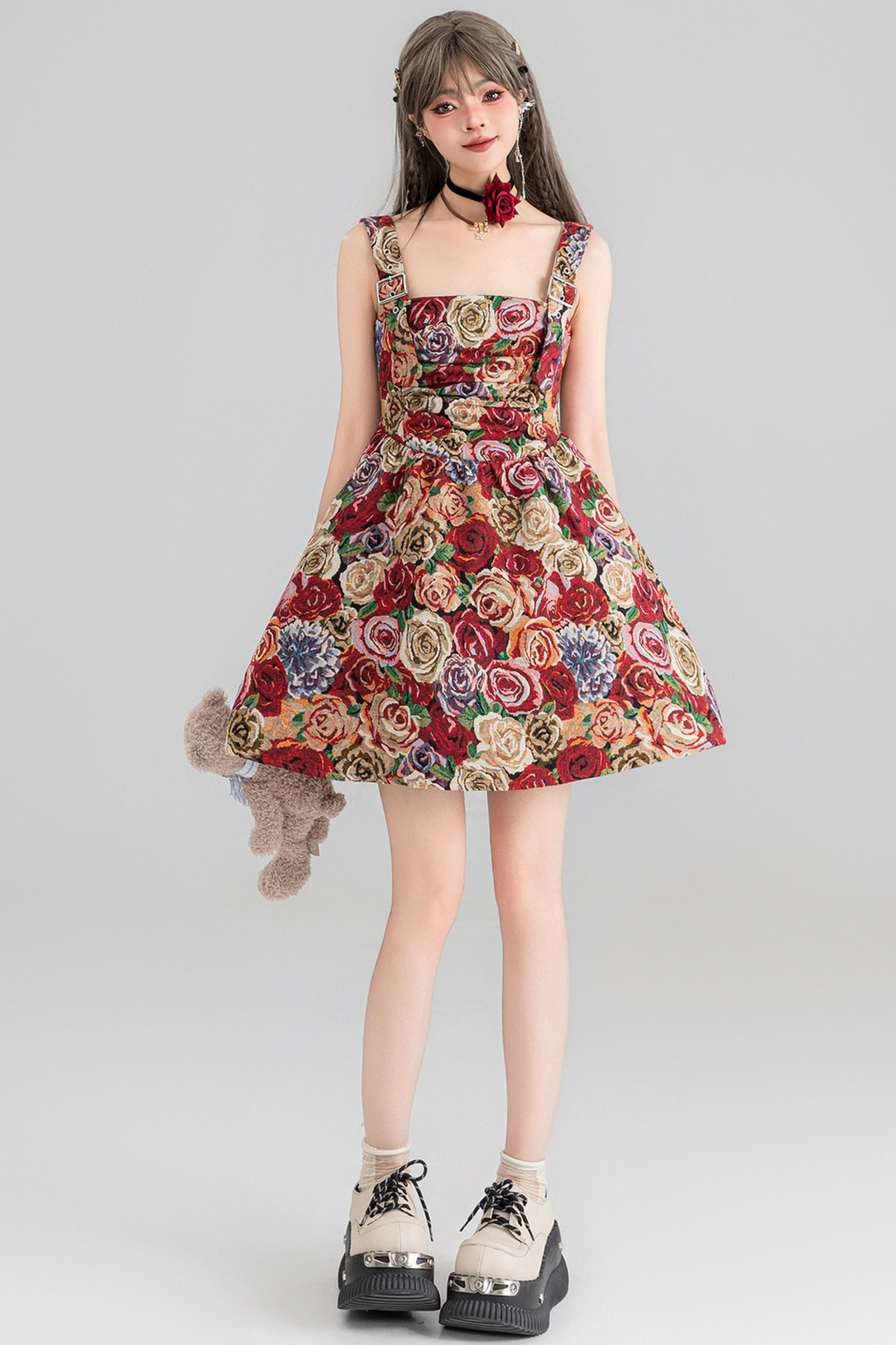 Jacquard Antique Painting Dress + Shirt