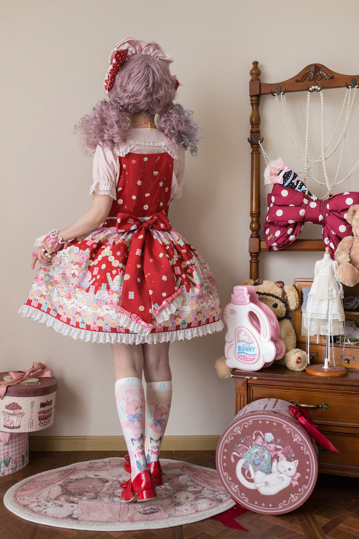 Sweetheart Candy Suspender Skirt + Jumper Skirt