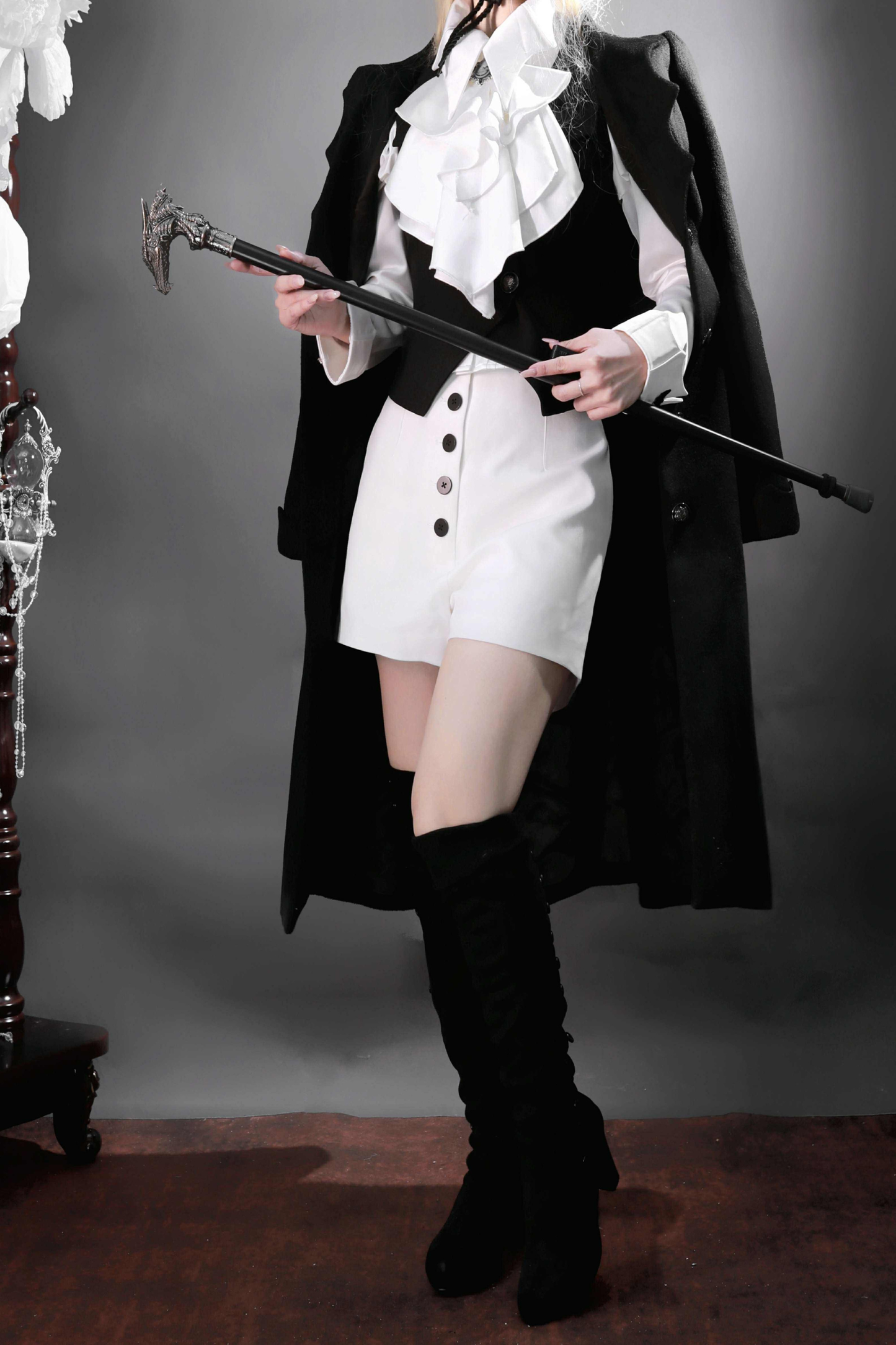Gothic Wool Coat Suit