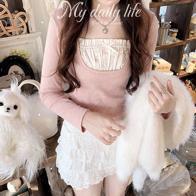 Coquette Bow Lace Top