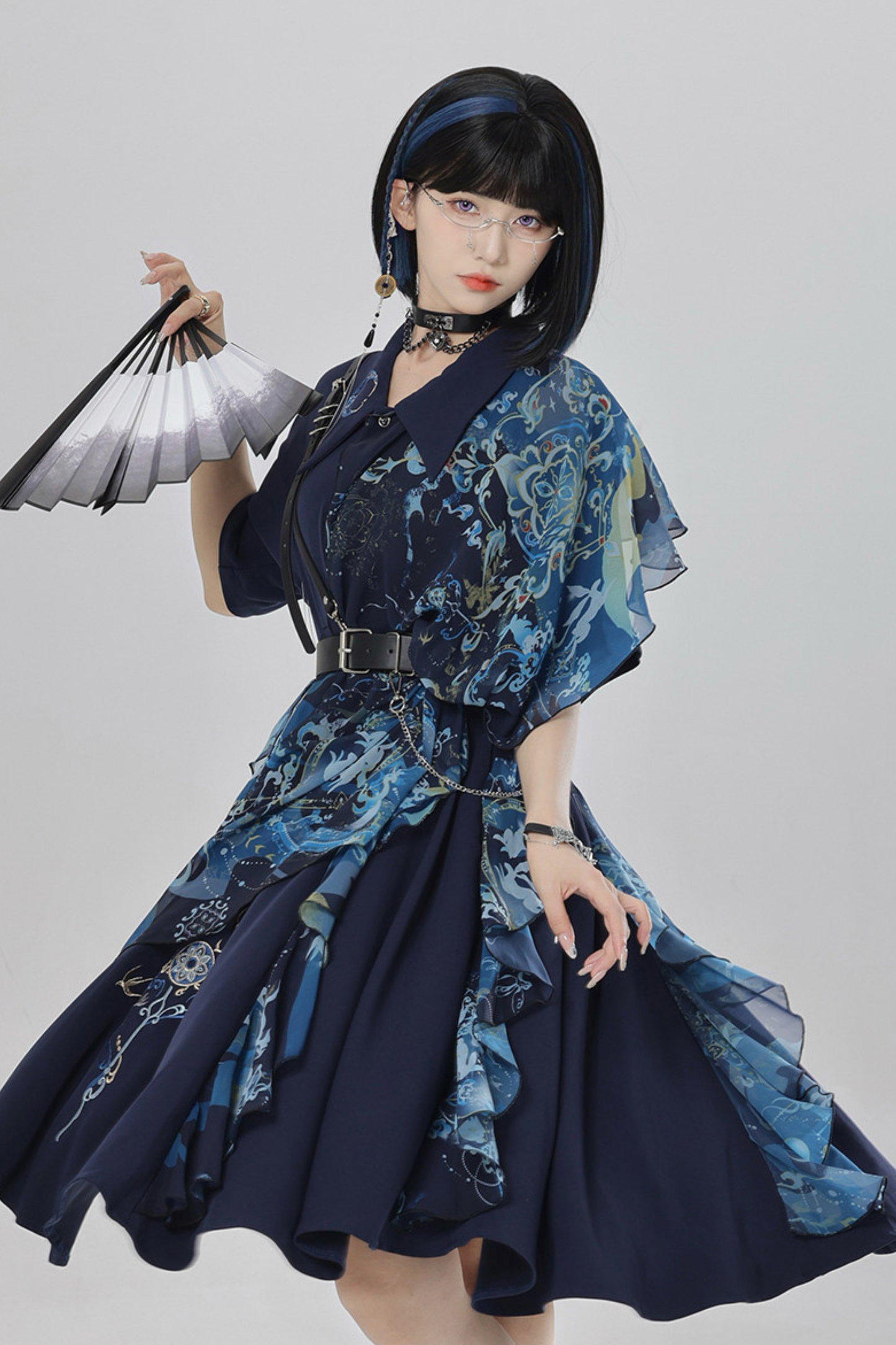 Chinese Embroidery Dress + Belt + Girdle