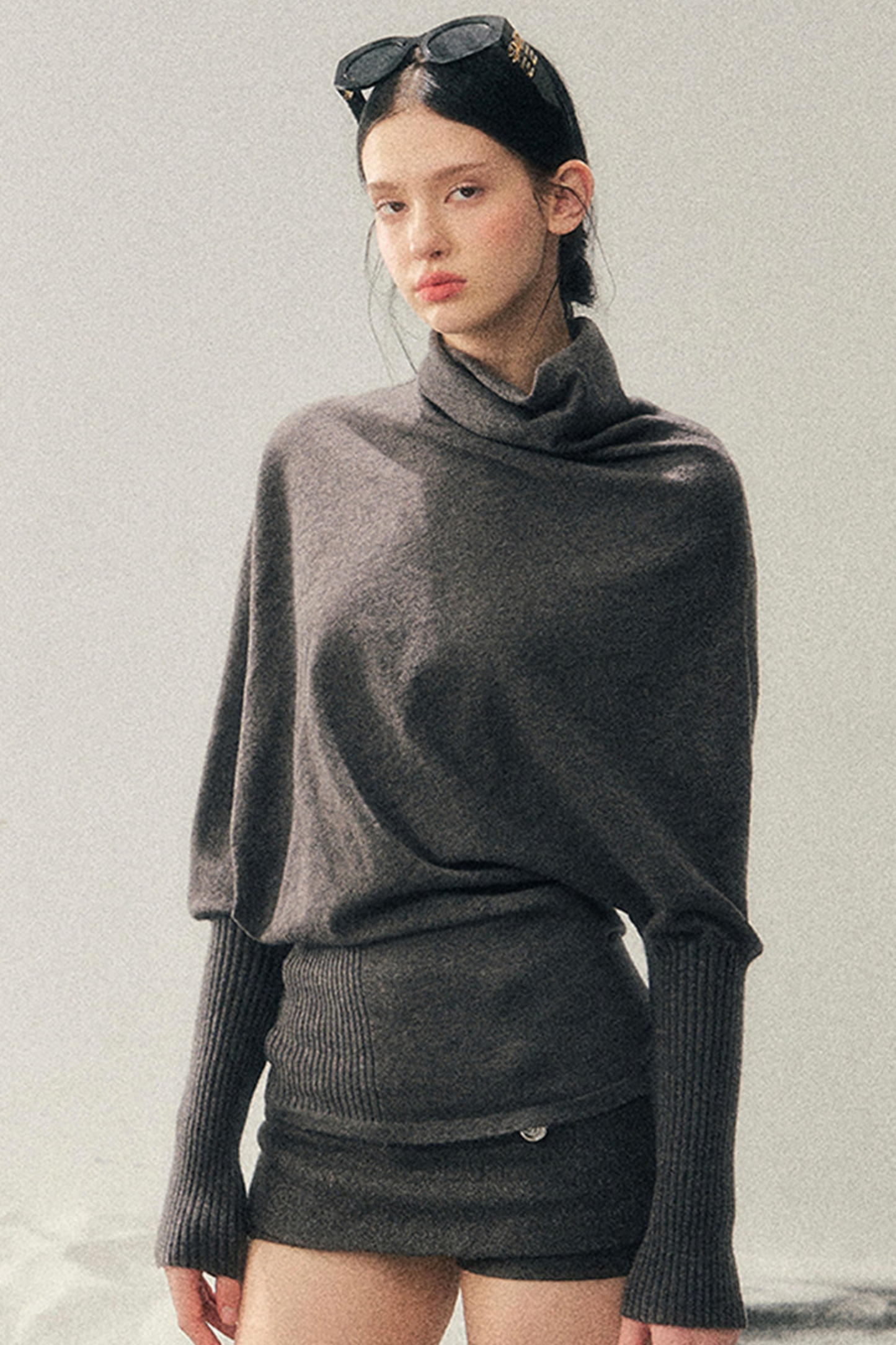 Chic Edgy Knit Sweater