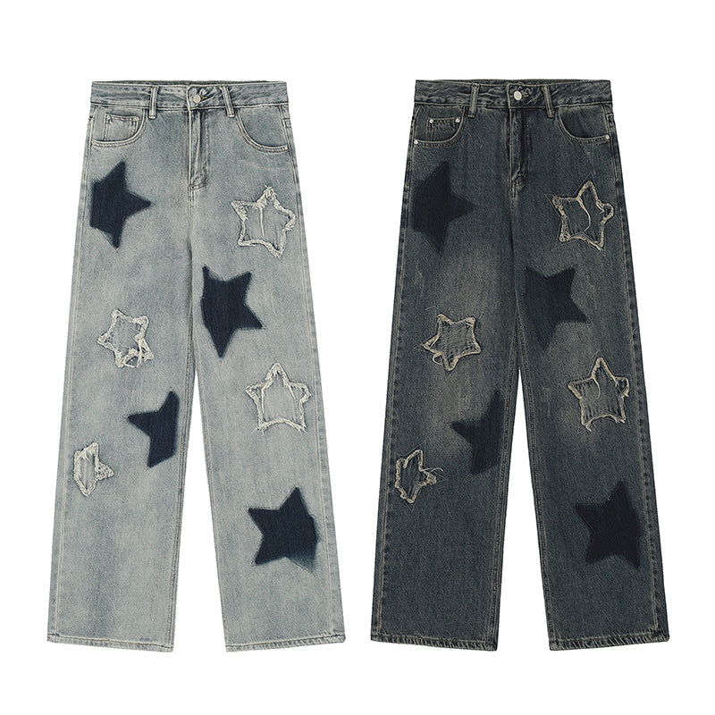 Acubi Star Girl Bell Bottom Jeans