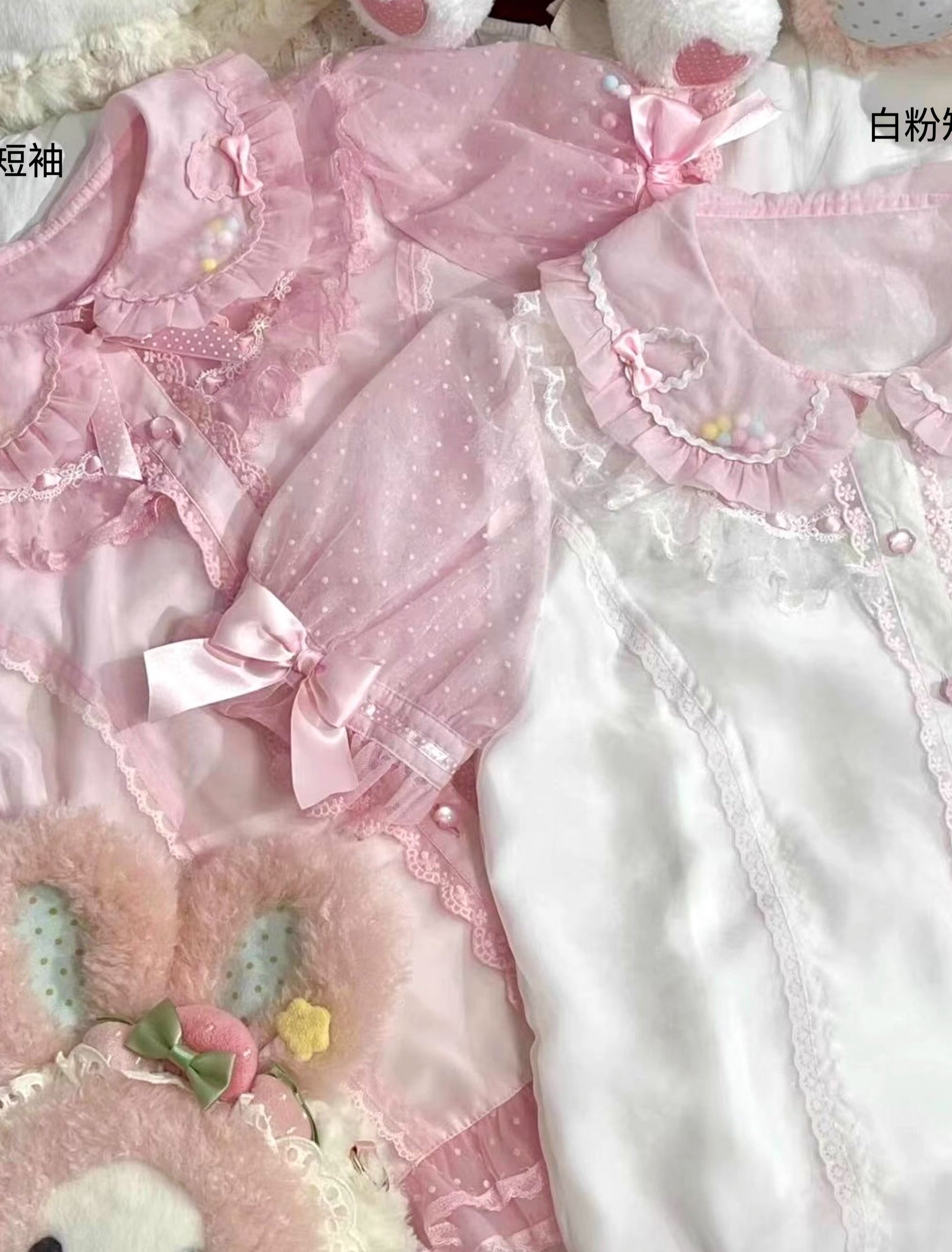 Lolita Bows Mesh Shirt