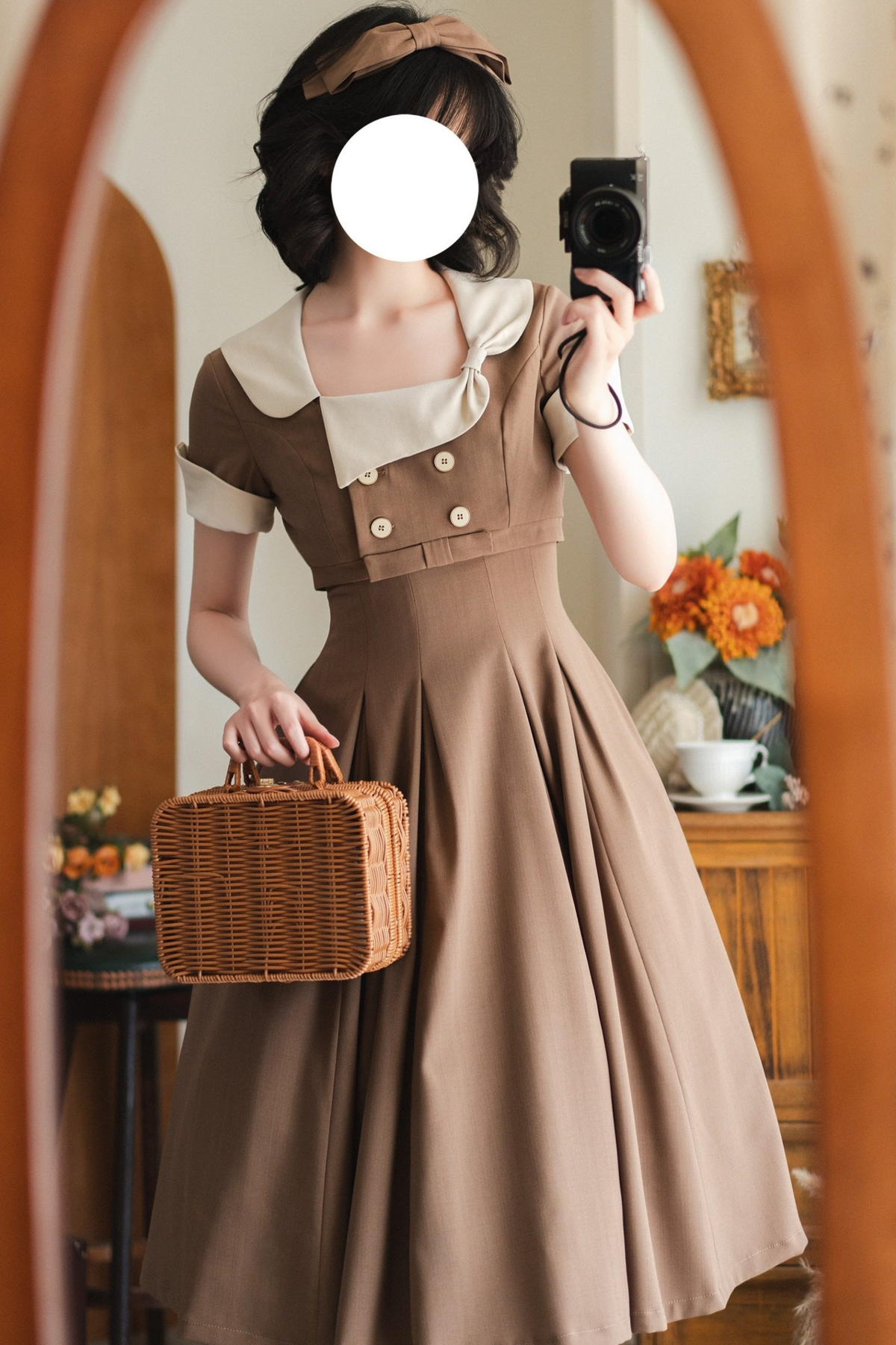 Elegant French Retro Flare Dress + Short Jacket