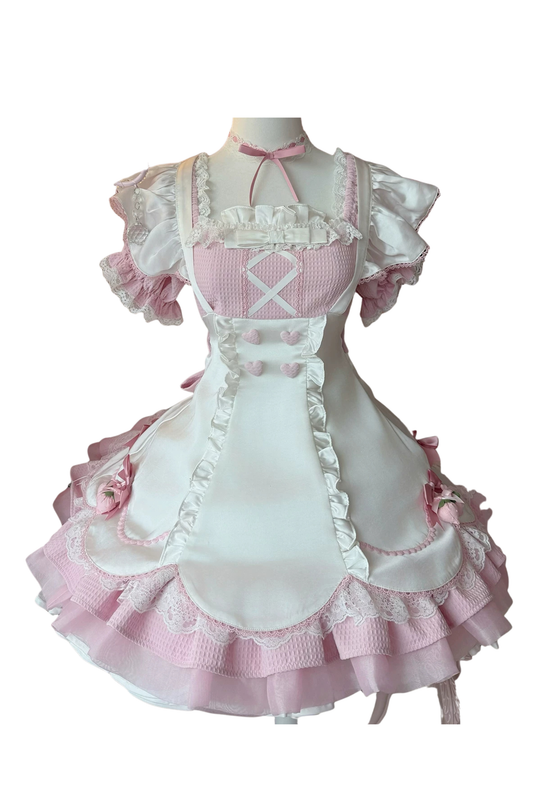 Sweet Maid Sugar Cube Lolita Dress Light Pink