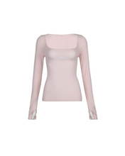 Load image into Gallery viewer, Ballet Strap Long-sleeved Coquette Top
