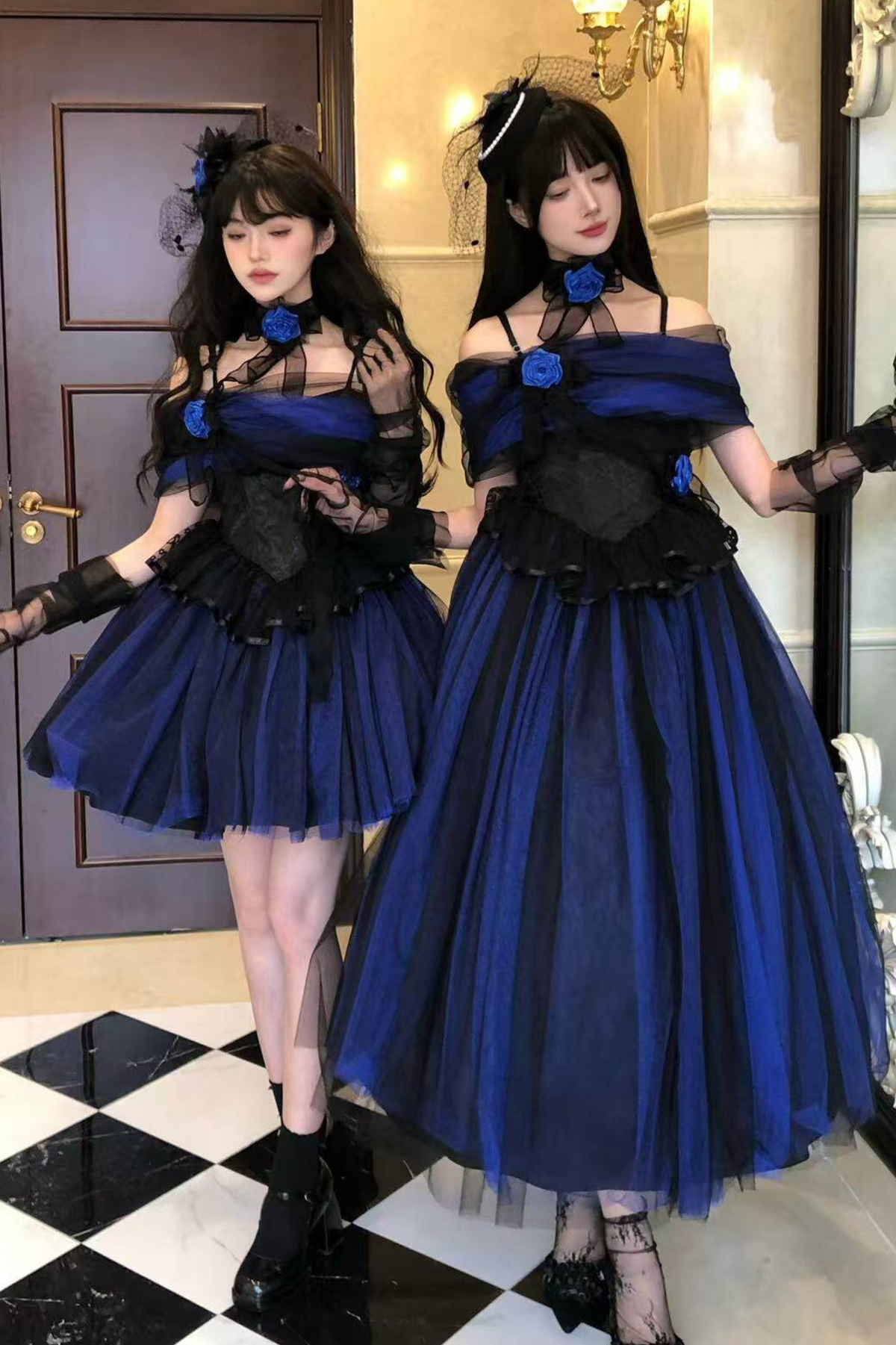Klein Blue Shimmer Lolita Dress
