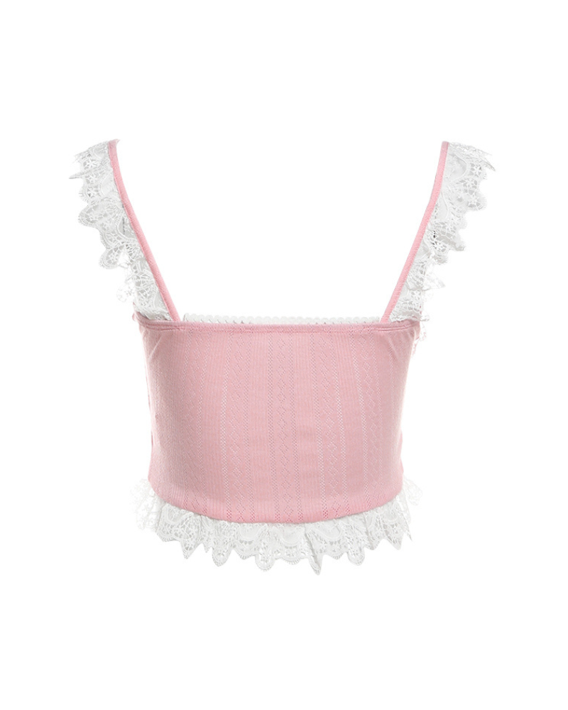 Sweet Spicy Suspender Coquette Top