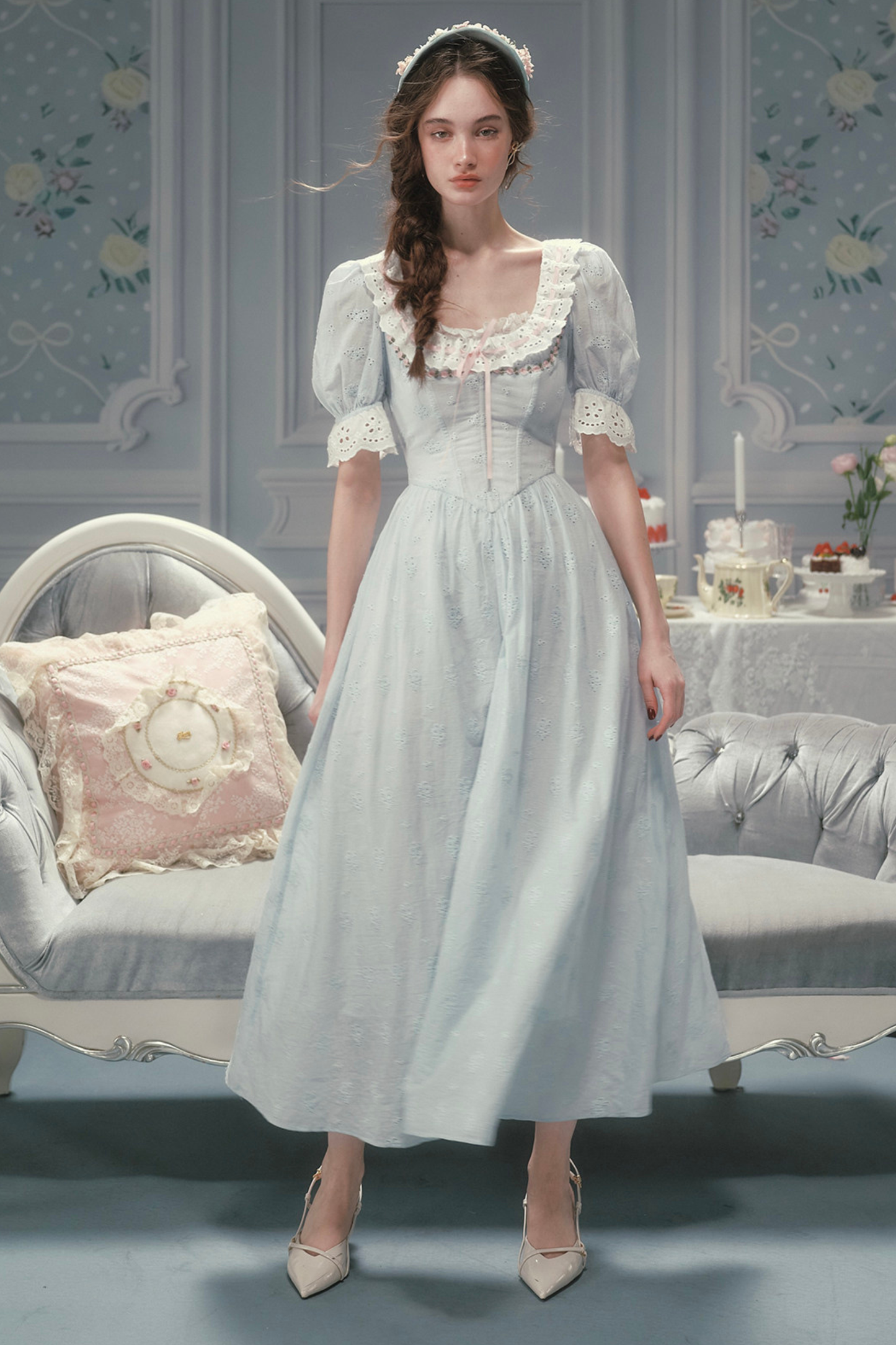 Élysée Cotton Fishbone Dress