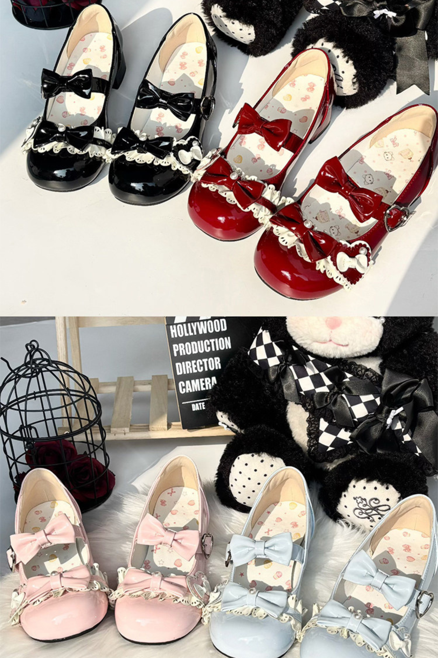 Ribbon Mousse Cake Round Toe Lolita Shoes