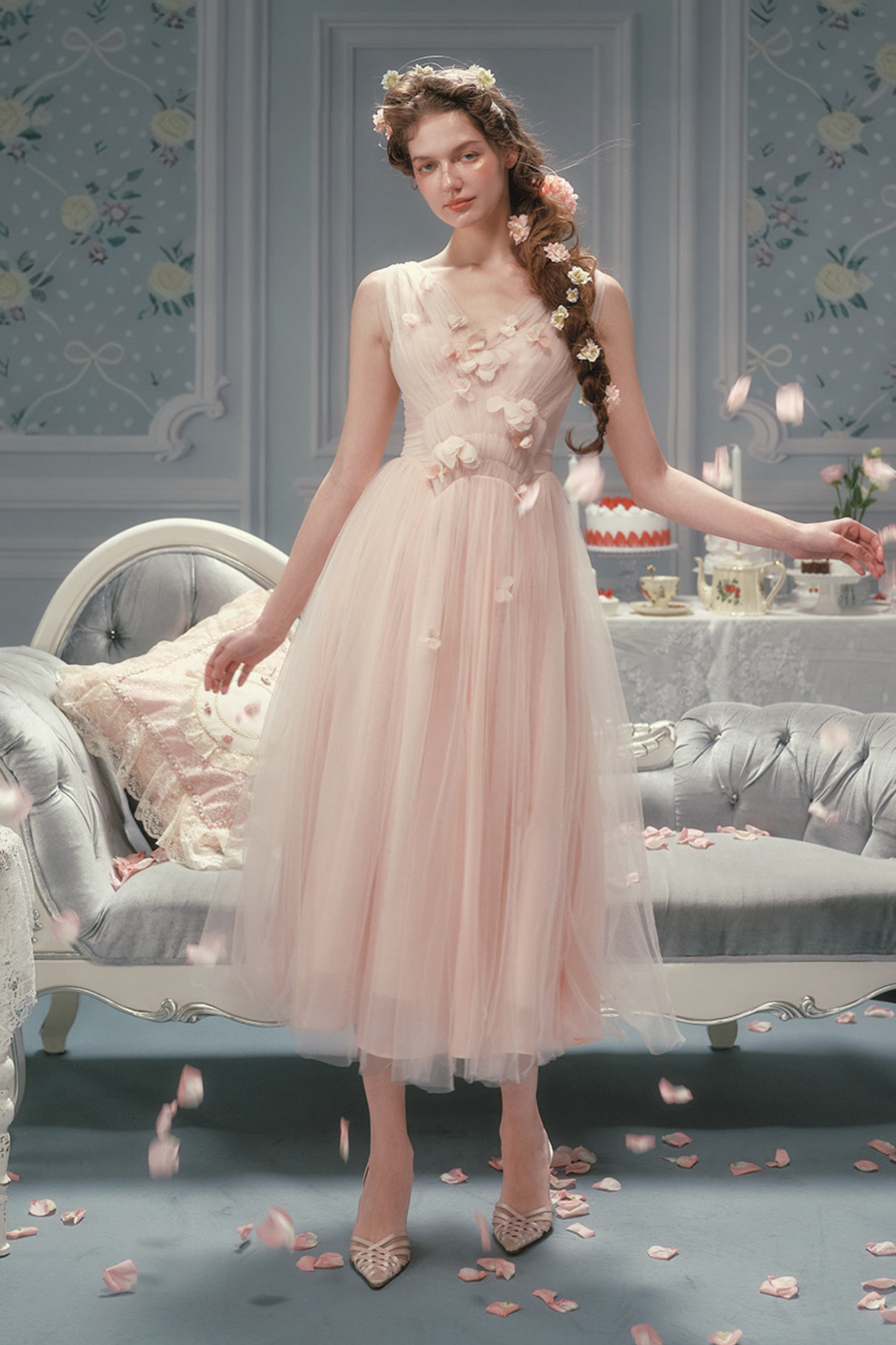 Romantic French Lace Dress