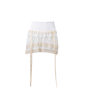 Load image into Gallery viewer, Ballet Lace Spliced Puffy Cake Skirt
