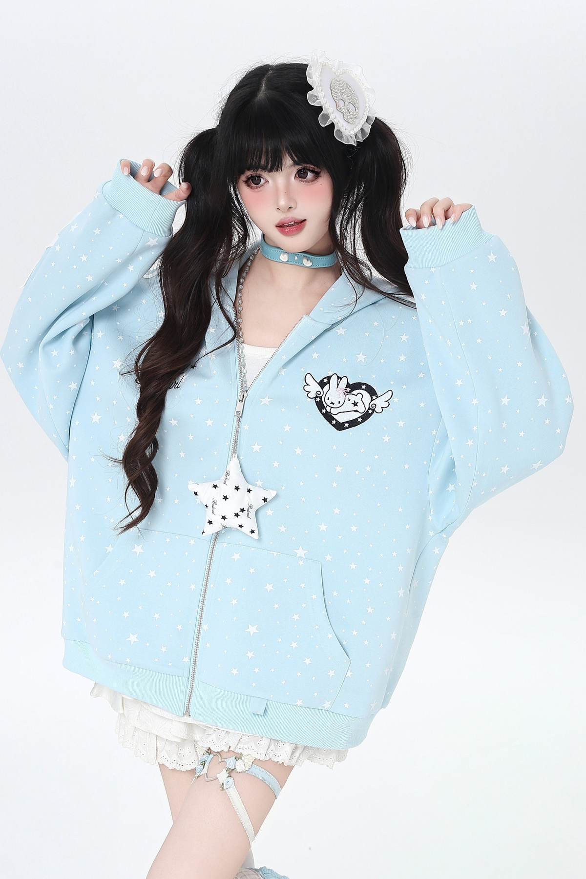 Heart Rabbit Hooded Jacket