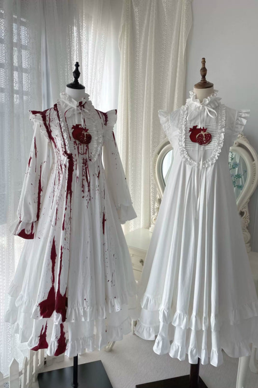 Pure Blood Lolita Dress + Headband + Brooch + Hat