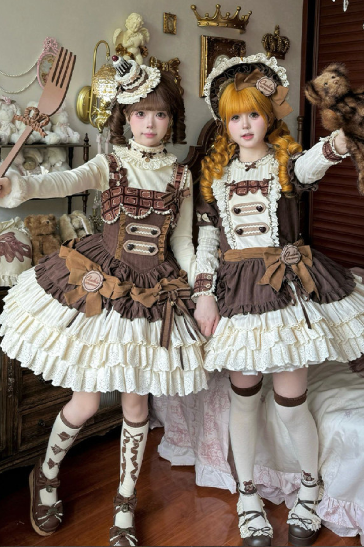 Hazel Doll Lolita Dress + Jumper Skirt + Bonnet + Hat + Necklace
