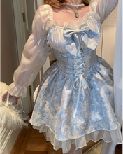 Load image into Gallery viewer, French Sweet Princess Fluffy Coquette Dress
