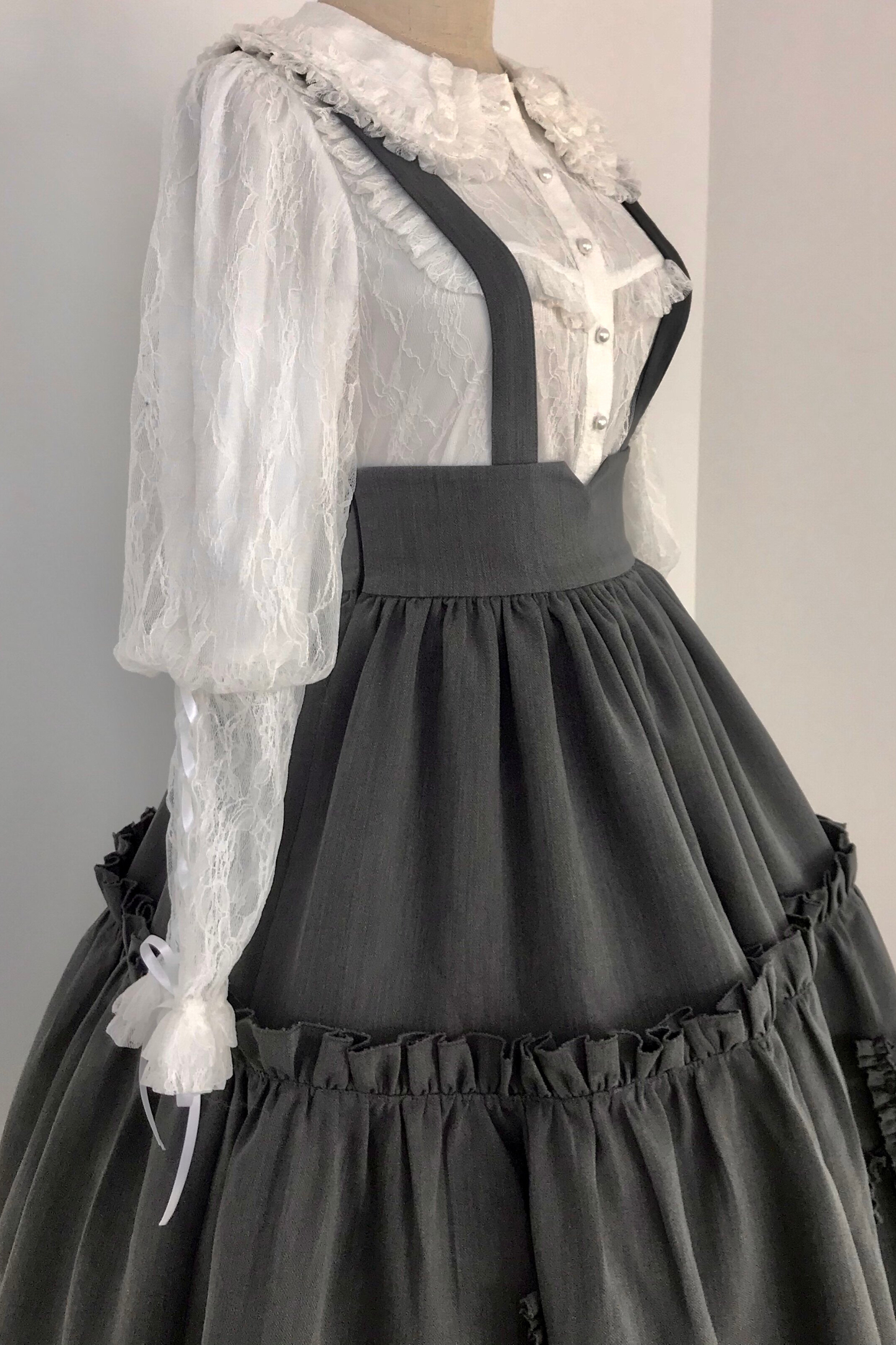 Retro Style Lolita Suspender Skirt